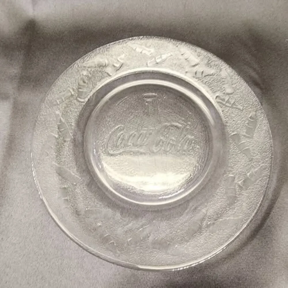 Vintage Coca Cola Clear Embossed 8 